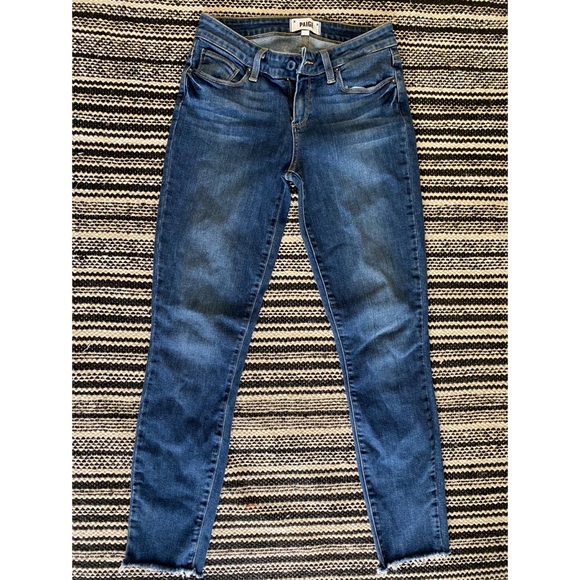 PAIGE VERDUGO raw hem skinny jeans - Picture 2 of 7